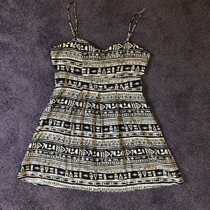 Egyptian symbol mini dress